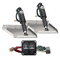 Lenco 12" x 12" Edge Mount Trim Tab Kit w/Double Rocker Switch Kit