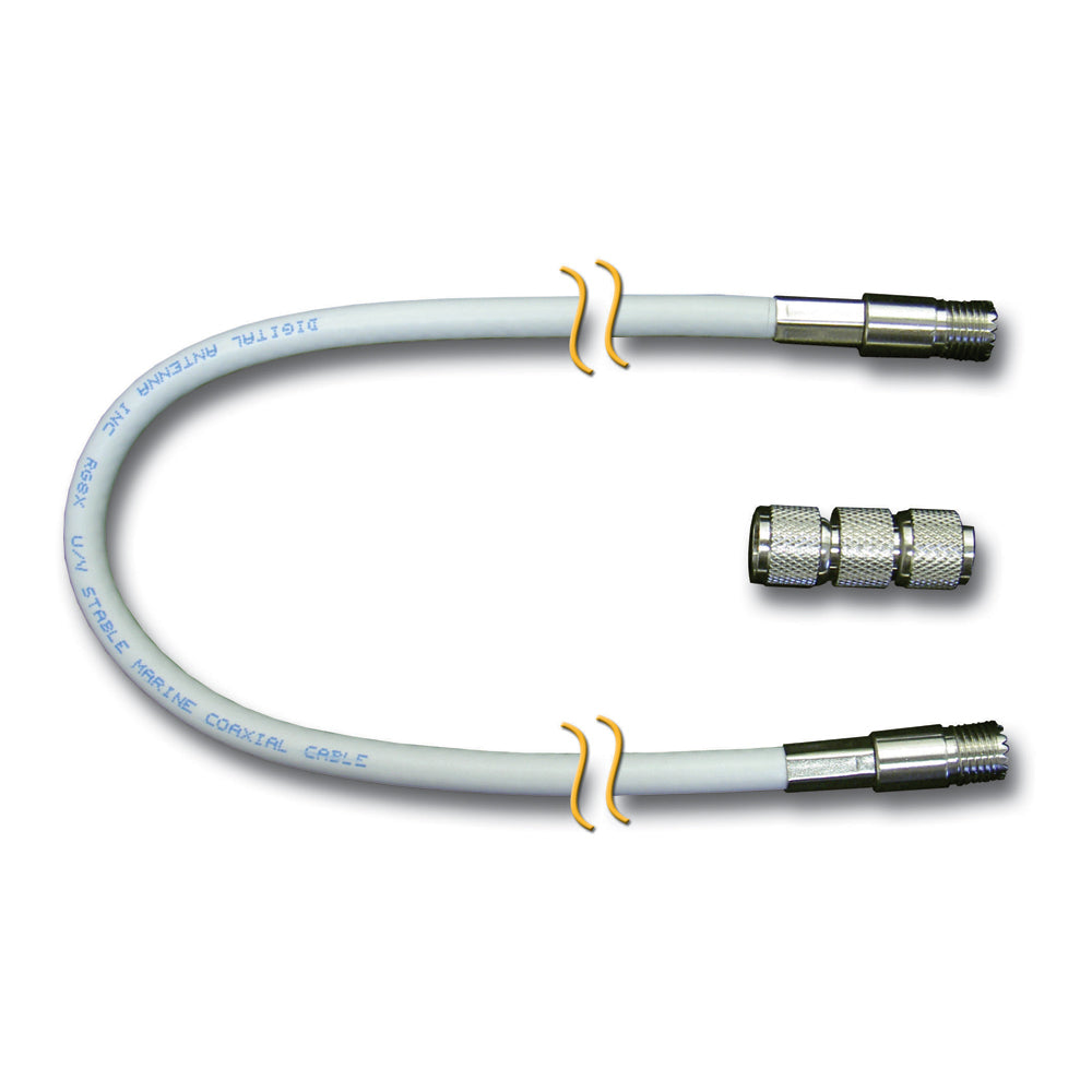 Digital 20ft RG8X W/Mini UHF Female & Mini UHF Double Male