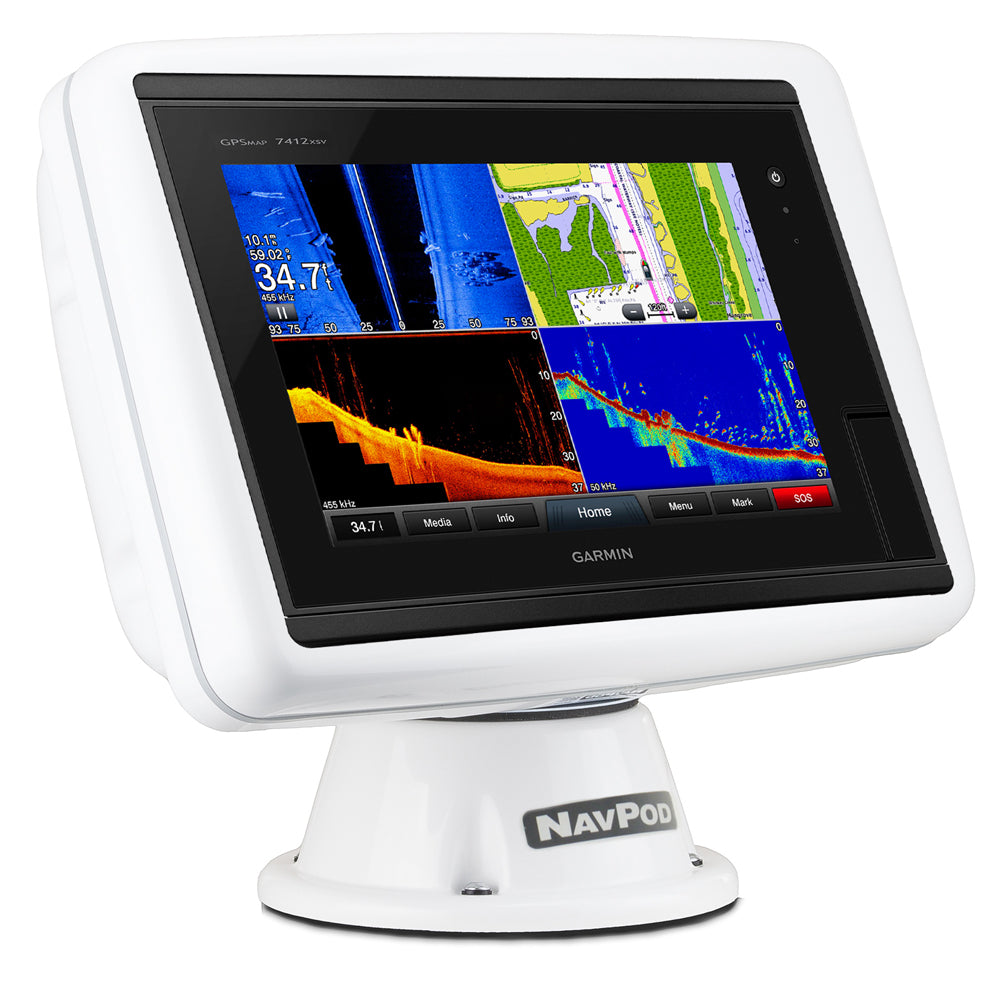 Navpod PP5200-12 Powerpod Pre-Cut For Garmin 7612/7612X