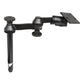 RAM Mount 8" Upper Pole w/Double Swing Arms & 75 x 75mm VESA Plate