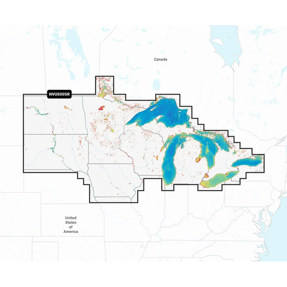 Garmin NVUS005R Navionics+ Vision+ U.S. North microSD