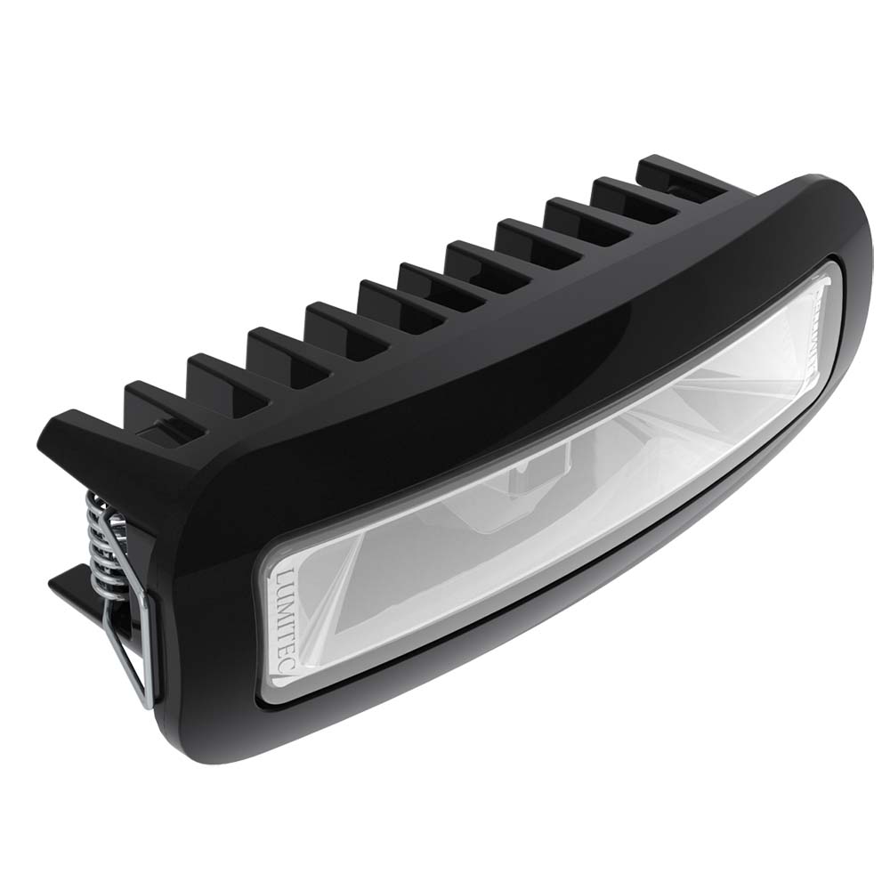 Lumitec Capri3 Flood Light White LEDfts Non-Dimmable Flush Mount Black 12/24v
