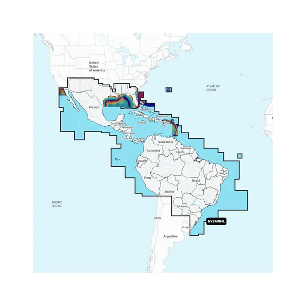 Garmin NVSA004L Navionics+ Vision+ Mexico to Brazil microSD