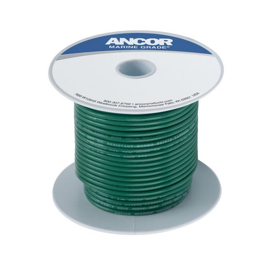 Ancor #8 Green 50ft Spool Tinned Copper