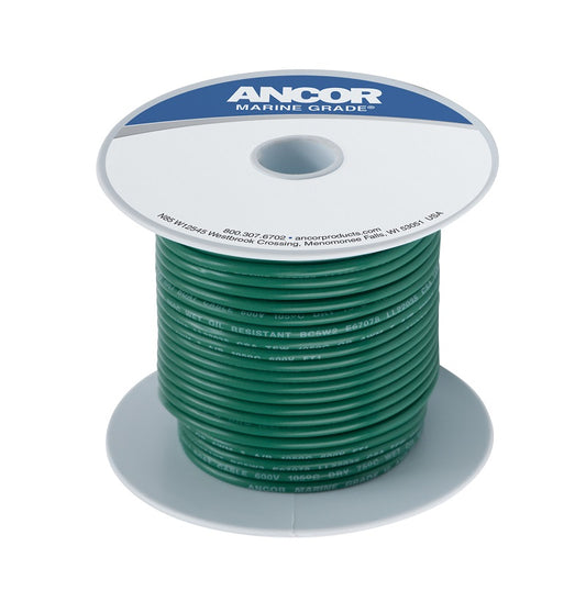 Ancor #8 Green 100ft Spool Tinned Copper