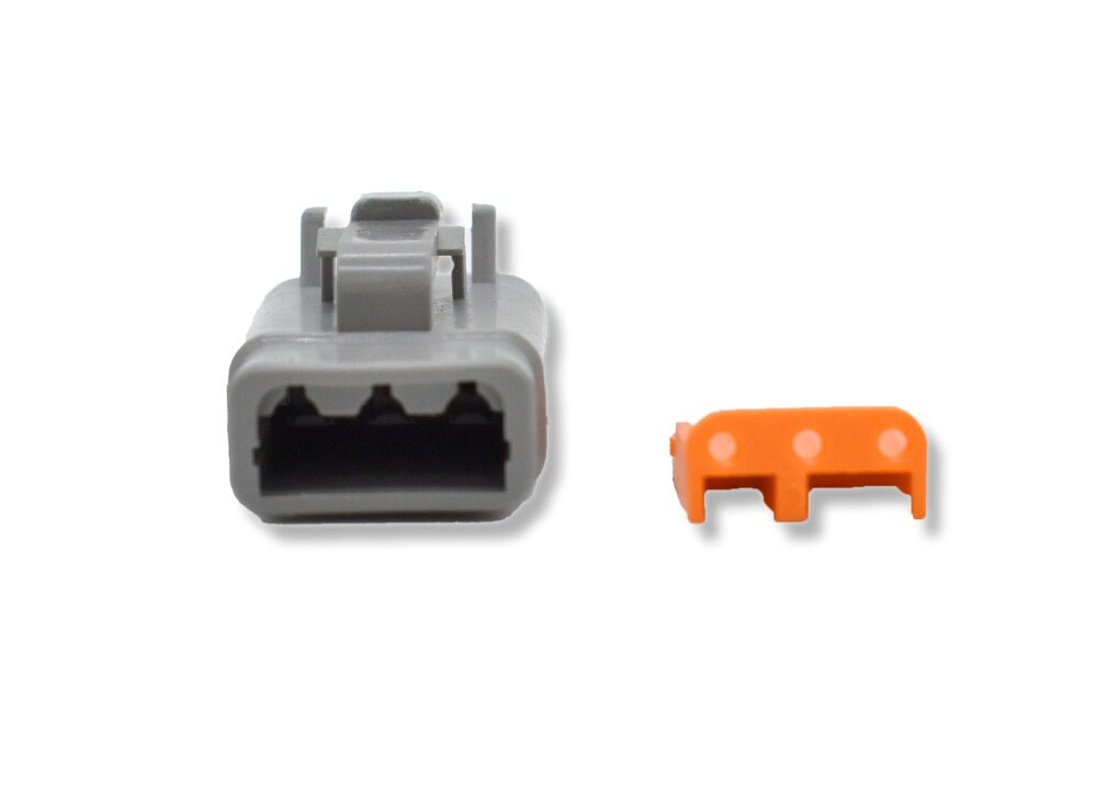 Bluewater 3 Position DTM Male Connector W/ Wedge Lock
