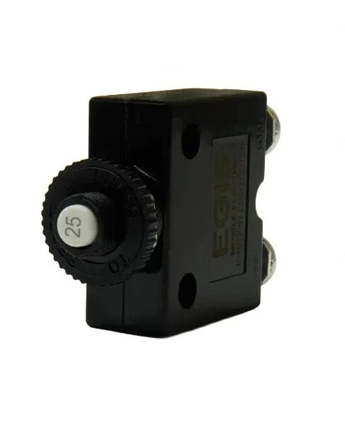 EGIS Push Button Panel Mount Circuit Breaker Screw Terminals 25 Amp Retail Pack