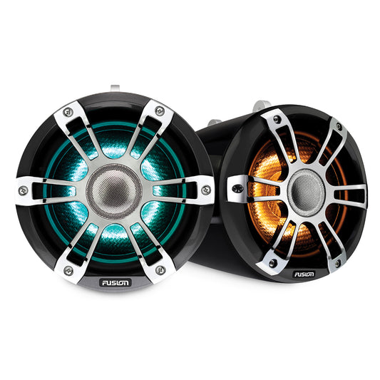 Fusion SG-FLT652SPC 6.5in Tower Speaker Chrome With CRGBW Lighting