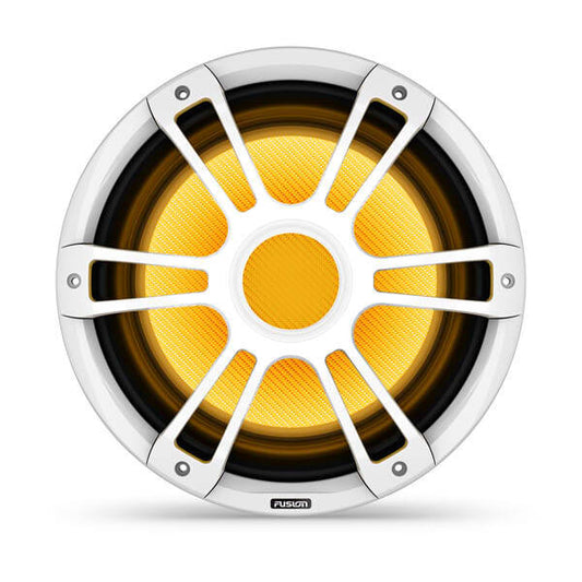 Fusion SG-SL123SPW 12in 600 Watt Sub-Woofer Sports Grill White