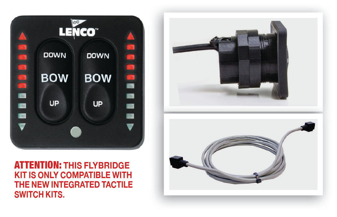 Lenco LED Flybridge Key Pad With 20ft Shielded Harness For Use with 15169-001