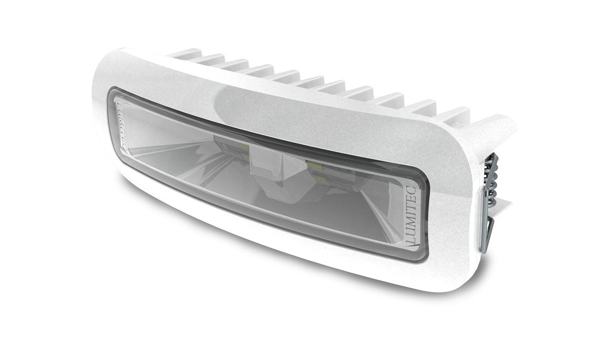 Lumitec Capri3 Flood Light White/Blue LEDfts Dimmable Flush Mount White 12/24v