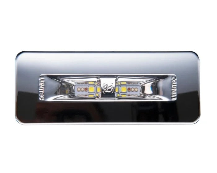 Lumitec Illusion Spreader Light White Dimming LED Flush Mount Mirrored Housing 12/24v