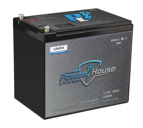 PowerHouse 12V 30AH (WIDE) WITH CHARGER