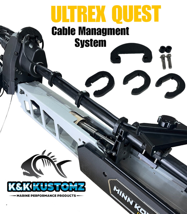 ULTREX QUEST TRANSDUCER CABLE CLIP AND KEEPER SET FROM K AND K KUSTOMZ