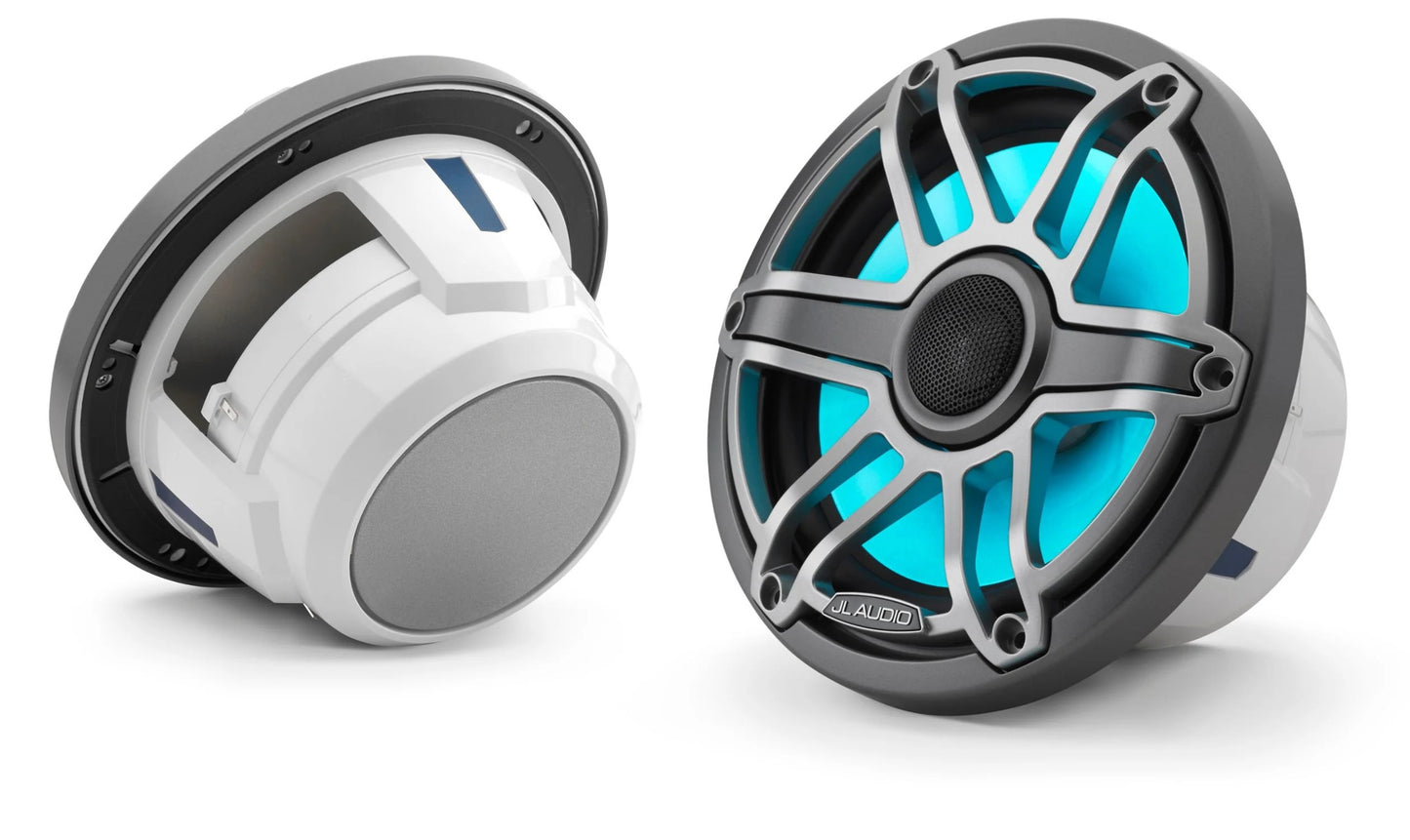 Jl Audio M6 7.7in Coaxial Speakers Titanium Sport Grille With Rgb Led