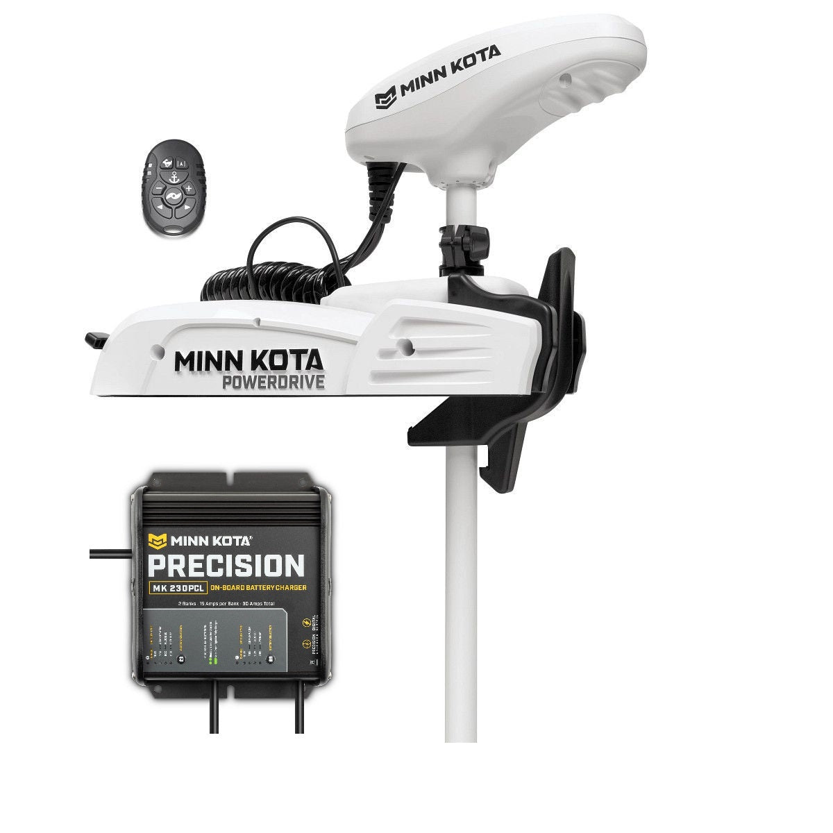 Minn Kota Riptide Powerdrive 55 54"" Shaft With Micro Remote With Mk230pcl Charger