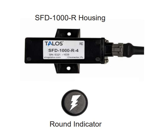 Talos Sfd1000r Black Round Flush Mount Lightning Detector With 10ft Cable