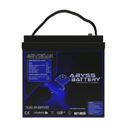ABYSS 48V 35AH GC2 Lithium Golf Cart Battery | AB-48V35-BT  *DROP-SHIP ITEM