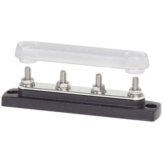 BLUE SEA BusBar 4 x 1/4in-20 Common Bus w/cvr | 2307-BSS