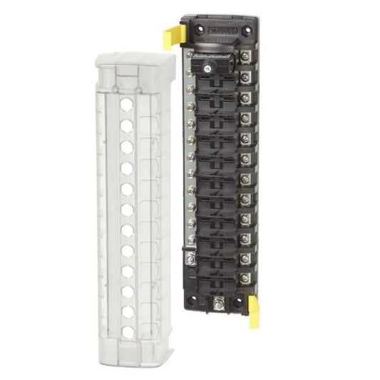 BLUE SEA Circ Brkr Block ST CLB 12circ w/gnd | 5054-BSS