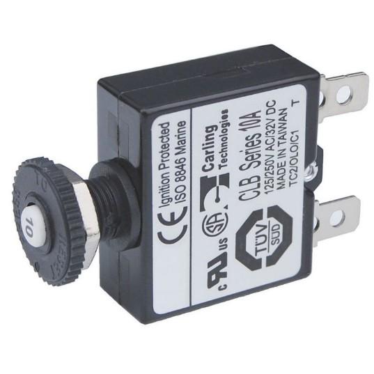 BLUE SEA Circuit Breaker Push Button QC 10A | 7054-BSS