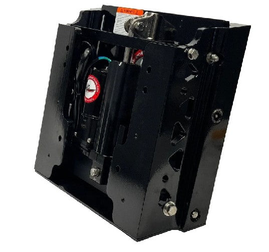 BOB'S MACHINE 4 inch Setback Action Series Jack Plate, Powder Coated Black  | 100-104101P-PCGB-NOSPN-NG