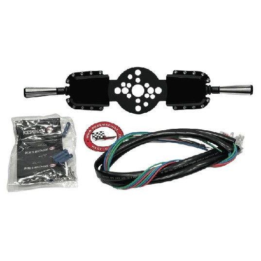 BOB'S MACHINE Pro Series Turn Signal Switch - Dual - Aluminum | 305-340000AL