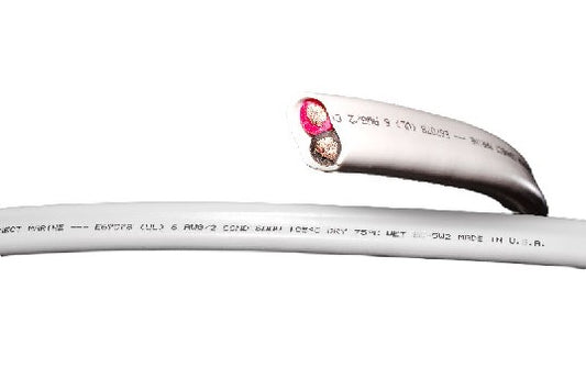 CAMERON CONNECT 6/2 WHT FLAT BOAT RED/BLK 100' | 6/2 WHITE FLAT BOAT-RB-100