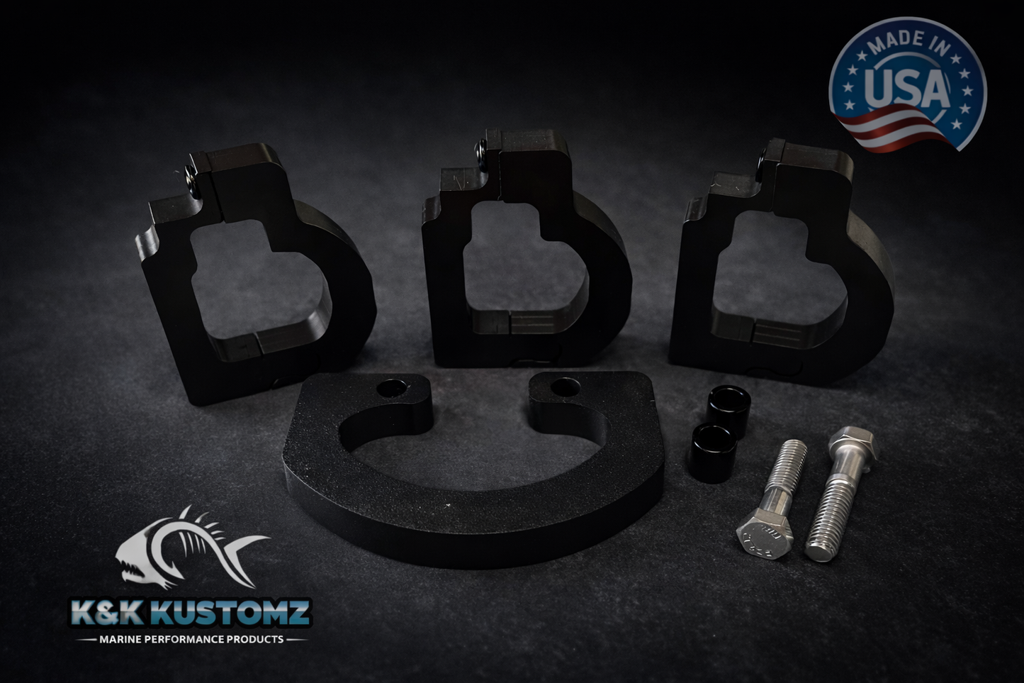 ULTREX QUEST TRANSDUCER CABLE CLIP AND KEEPER SET FROM K AND K KUSTOMZ