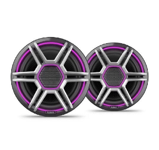 FUSION Apollo 8.8" LED Marine Speakers with Sports Gray Grilles | 010-02918-23