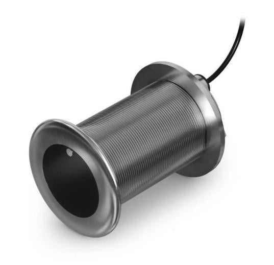 Garmin GT15M-THF Stainless Steel Thru-hull Medium CHIRP 12d Tilted Element Depth/Temp