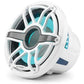 JL Audio M6 10in Subwoofer with White Sport Grille Infinite Baffle, RGB LED