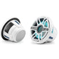 JL Audio M6 10in Subwoofer with White Sport Grille Infinite Baffle, RGB LED
