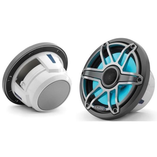 JL Audio M6 7.7in Coaxial Speakers Titanium Sport Grille with RGB LED
