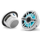 JL Audio M6 7.7in Coaxial Speakers White Sport Grille with RGB LED