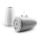 JL Audio M6 8.8in Enclosed Tower Speakers White Classic Grille