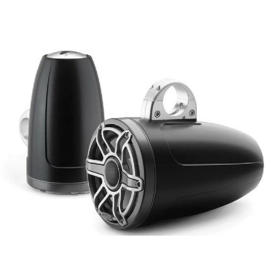JL Audio M6 8.8in Enclosed Tower Speakers Titanium Sport Grill