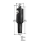 LENCO MARINE 2 1/4" STROKE XDS ACTUATOR - 12 VOLT - 3/8" | 15058-001