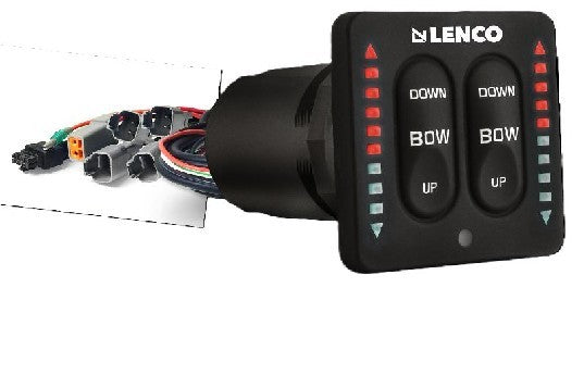 LENCO MARINE LED IND. INTEGRATED (ONE PIECE)  TACTILE SWITCH KIT W/PIGTAIL FOR DUAL ACTUATOR SYSTEMS | 15171-001