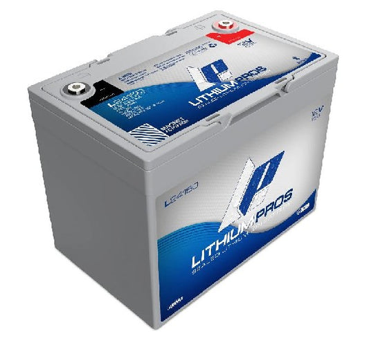 LITHIUM PROS LiFePO4 Battery, 12V/150 Ah  (Trolling/Deep cycle, Grp 24) Bluetooth | L24150 **DROP SHIP ITEM, FREE FREIGHT**