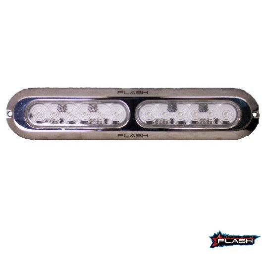 PLASHLIGHTS Poquito 60W Underwater Transom Light - Blue - Pair | PL-UWL-60W-BL-K
