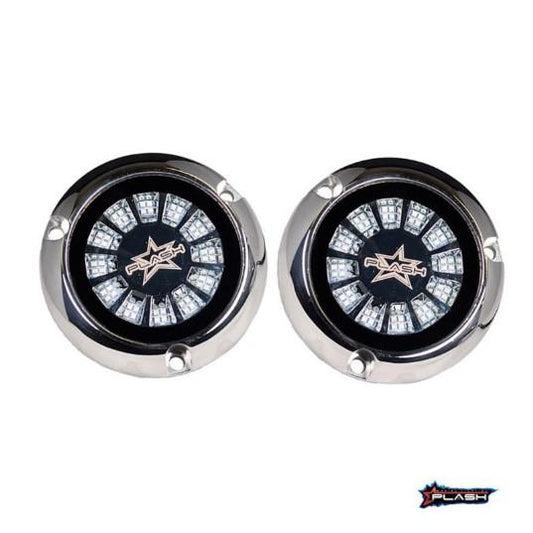 PLASHLIGHTS Epik Underwater Transom Light - Blue + White - Pair | PL-UWL-EPIK-B/W-K