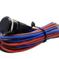 PLASHLIGHTS Marine Push Button Switch - Blue LED - 20a -Black Anodized- Momentary | PL22BLK-M-BL
