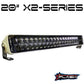 PLASHLIGHTS 20" X2-Series LED Light Bar - White Housing | X2-20-WHT