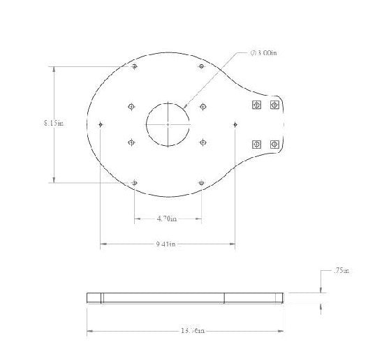 Seaview ADAF3 Plate For FLIR M300 Series
