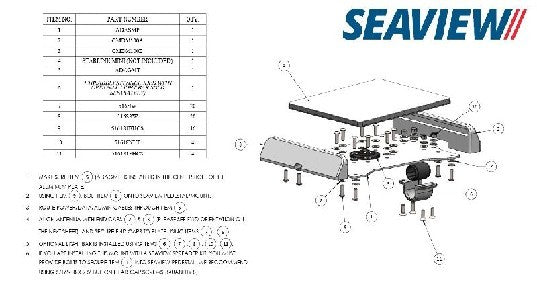 Seaview ADAVMINI Top Plate For Starlink Mini