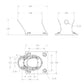 Seaview PMF57M1 5in Mount Forward Rake Requires Plate