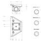 SEAVIEW Starlink Mini Mount Bracket with Stainless Steel 1-14 Fixed Mounting Base | SVRCLMINIFAMSS