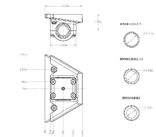 SEAVIEW Starlink Mini Mount Bracket with Stainless Steel 1-14 Fixed Mounting Base | SVRCLMINIFAMSS
