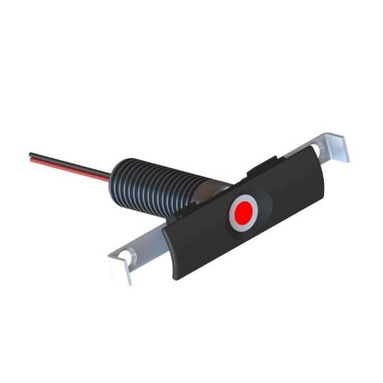 TACO LED NAV LIGHT, SUPROFLEX RUB RAIL BLACK PLASTIC | F38-9960